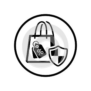 Secure Shopping Icon / Online Buying Security