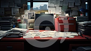 secure top secret desk photo
