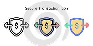 Secure Transaction Icon.
