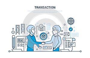 Secure transactions and payments, partnership, business strategy, planning, working methods.