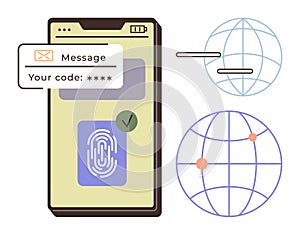 Secure Two-Factor Authentication with Mobile Verification and Biometric Fingerprint Technology