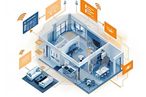 Secure urban environments with advanced systems for wireless communication in alarm setups, integrating cameras and smart technolo