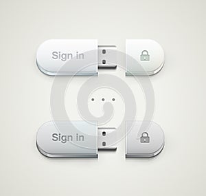 Secure usb key device with login