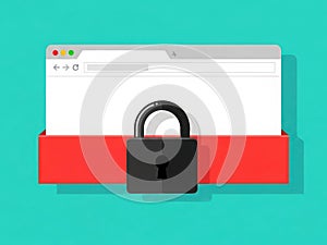 Secure web browser with padlock