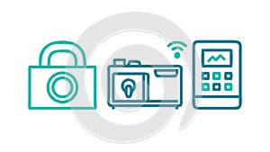 Secure Wireless Camera Connection Icon, vector design Generative AI