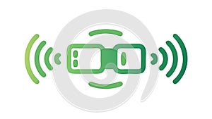 Secure Wireless Connection Icon for Data Transmission, vector design Generative AI