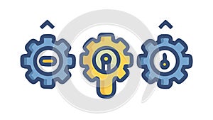 Secure Workflow Management: Process Automation Efficiency, vector design Generative AI