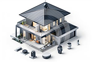 Secure your home data transmission with a video camera, integrating fortified surveillance into a networked home security setup.
