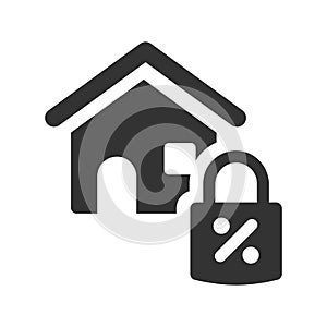 Secured home loan icon