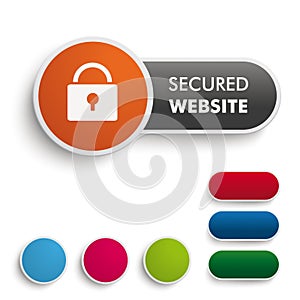 Secured Website Black Orange PiAd