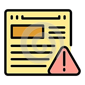 Secured website icon vector flat