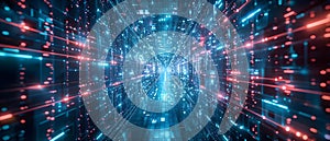 Securing the Future: Quantum Computing & Cybersecurity. Concept Quantum Computing, Cybersecurity,