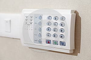 Security alarm keypad