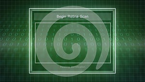 Security authorization panel series - retina scan
