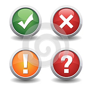 Security badge set concept 3d illustration