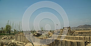 Security base in Gardez in Afghanistan