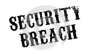 Security Breach rubber stamp