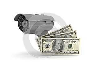 Security cam and dollars