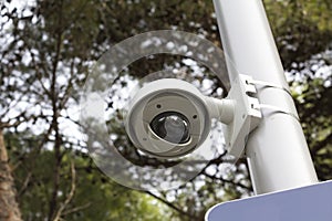 Security cam in a public park