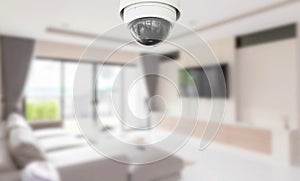 Security camera or cctv camera on ceiling. Home Video System