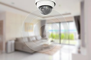 Security camera or cctv camera on ceiling. Home Video System