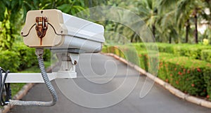 Security camera, CCTV in garden