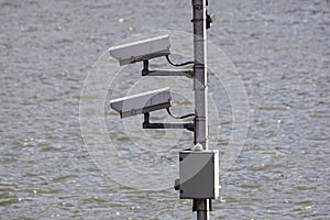 Security Camera, CCTV on location at airport