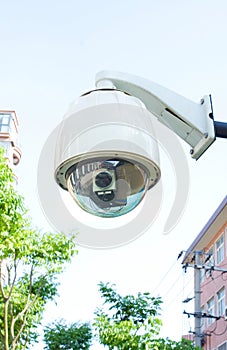 Security camera (Clipping path) photo