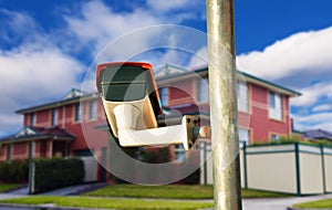 Security camera closeup