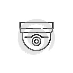 Security Camera Dome line icon
