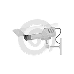 Security camera flat vector illustation