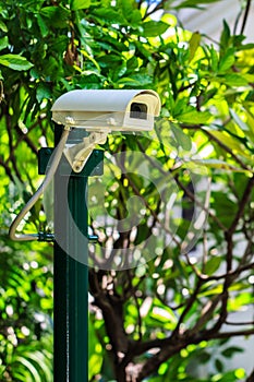 Security Camera in the Garden, CCTV Camera