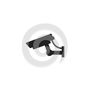 Security Camera Glyph Vector Icon, Symbol or Logo.