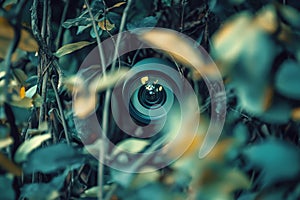 A Security Camera Hidden in the Foliage