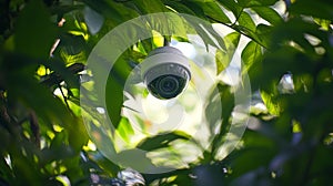 Security Camera Hidden in Foliage