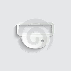 Security camera icon. security camera symbol on white background