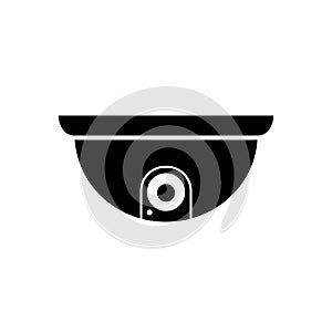 Security camera icon. Surveillance camera. Security equipment and security guard - vector