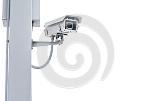 Security camera isolated on white