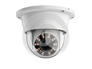 Security camera isolated on white background