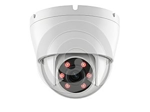 Security camera isolated on white background