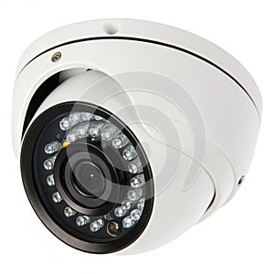 Security camera isolated on white background