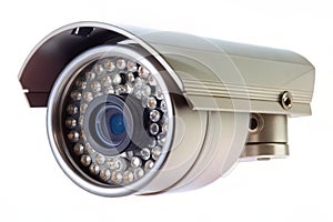 Security Camera Isolated on White photo