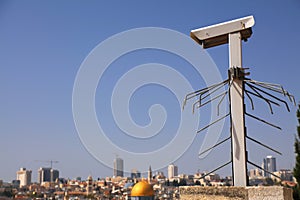 Security camera in Jerusalem, Israel