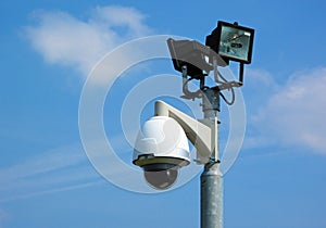 Security camera with light