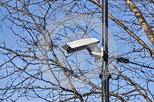 Security camera in park