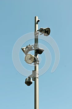 Security camera pole
