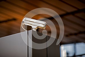 Security camera in a public building photo