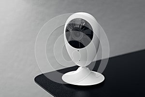 Security camera supervises and controls office on daytime