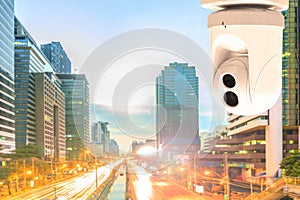 Security Camera or surveillance Operating on traffic road and ur