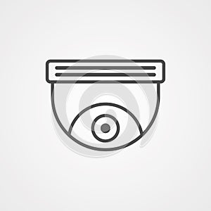 Security camera vector icon sign symbol